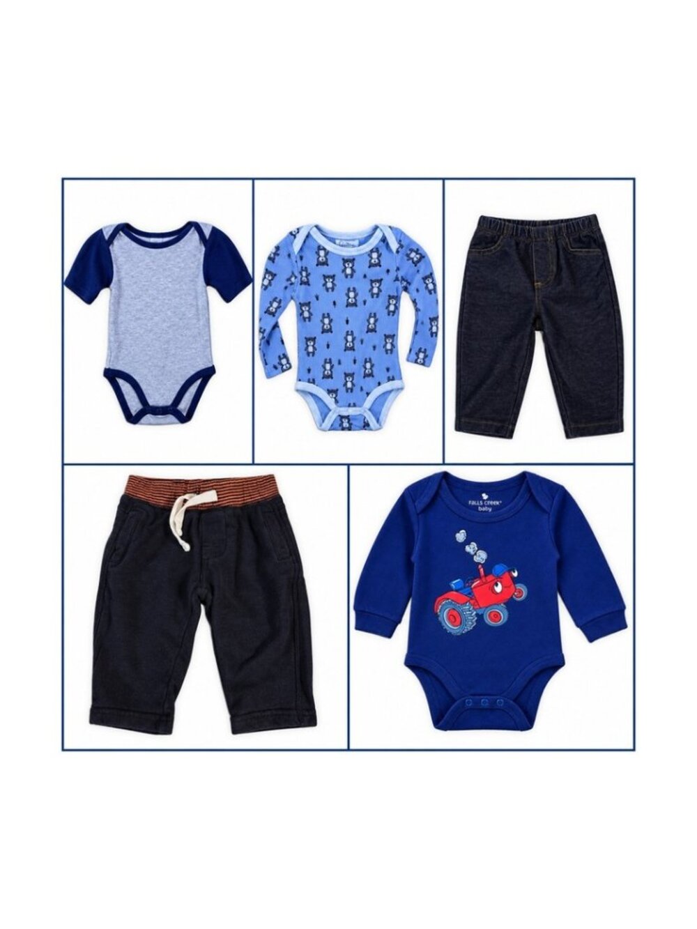 Bundle of 5 Boys 3-6 Month Clothing